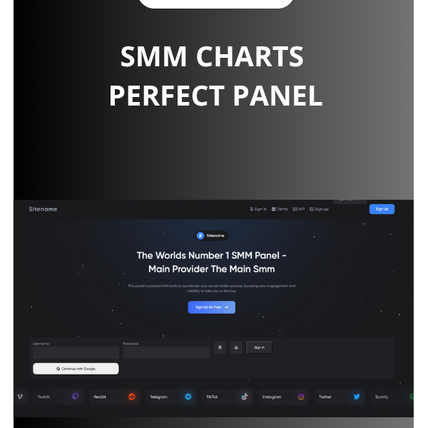 SMM charts – Perfect Panel Script